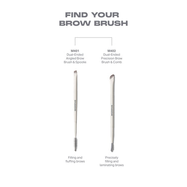 M402 Dual-Ended Precision Brow Brush & Comb