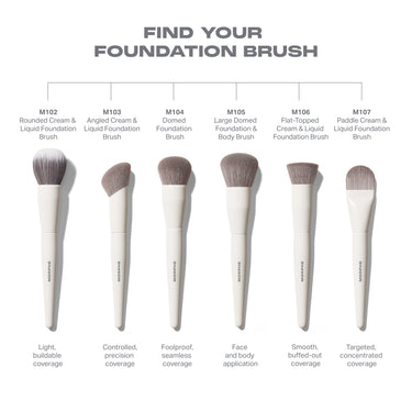 M104 Domed Foundation Brush