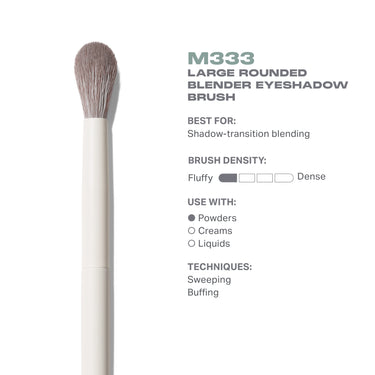 M333 Large Rounded Blender Eyeshadow Brush