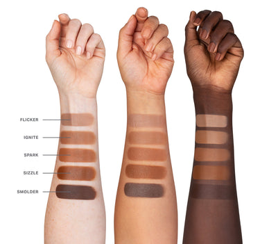 {Flicker} {Ignite} {Spark} {Sizzle} {Smolder}