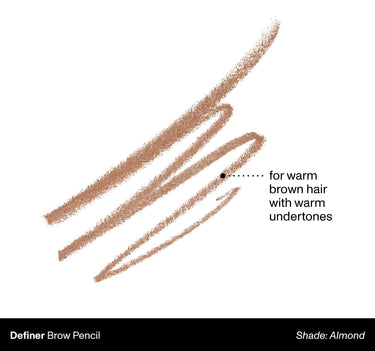 Definer Brow Pencil Shade: Almond | For Warm Brown Hair With Warm Undertones {Almond (warm brown)}