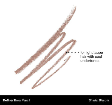 Definer Brow Pencil Shade: Biscotti | For Light Taupe Hair With Cool Undertones {Biscotti (light taupe)}