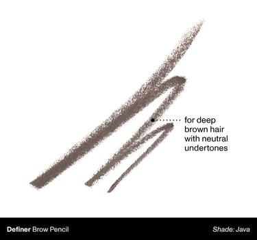 Definer Brow Pencil Shade: Java | For Deep Brown Hair With Neutral Undertones {Java (deep brown)}