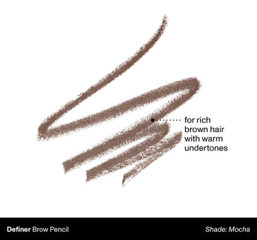 Definer Brow Pencil Shade: Mocha | For Rich Brown Hair With Warm Undertones {Mocha (rich brown)}