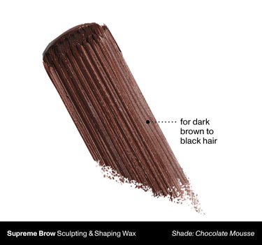 Supreme Brow Sculpting & Shaping Wax Shade Chocolate Mousse | For Dark Brown To Black Hair {Chocolate Mousse (soft black)}