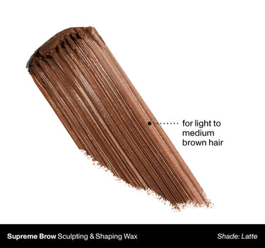 Supreme Brow Sculpting & Shaping Wax Shade Latte | For Light To Medium Brown Hair {Latte (soft brown)}