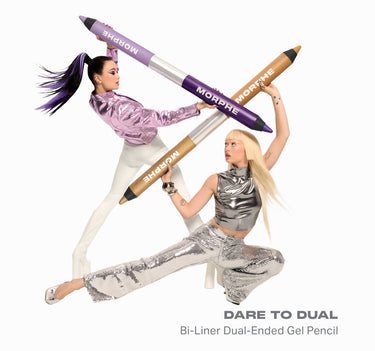 DARE TO DUAL Bi-Liner Dual-Ended Gel Pencil {Rhyme Or Reason (Light Brown/Shimmer Rose Gold)}