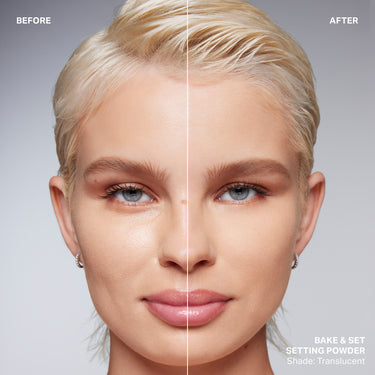 Before and after comparison of a woman